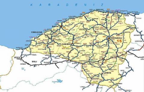 Trabzon, Trabzon Map, Map of Black Sea, Black Sea Turkey Map,