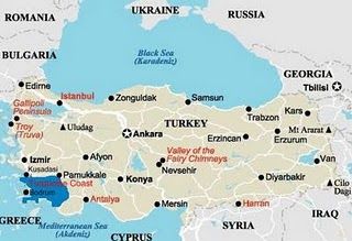 Turkey, Turkey Map, Map of Turkey,Travel Map of Turkey